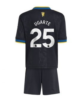 Billige Fotballdrakt Manchester United Manuel Ugarte #25 Replika Tredjedraktsett Barn 2025-26 Kortermet (med bukser)